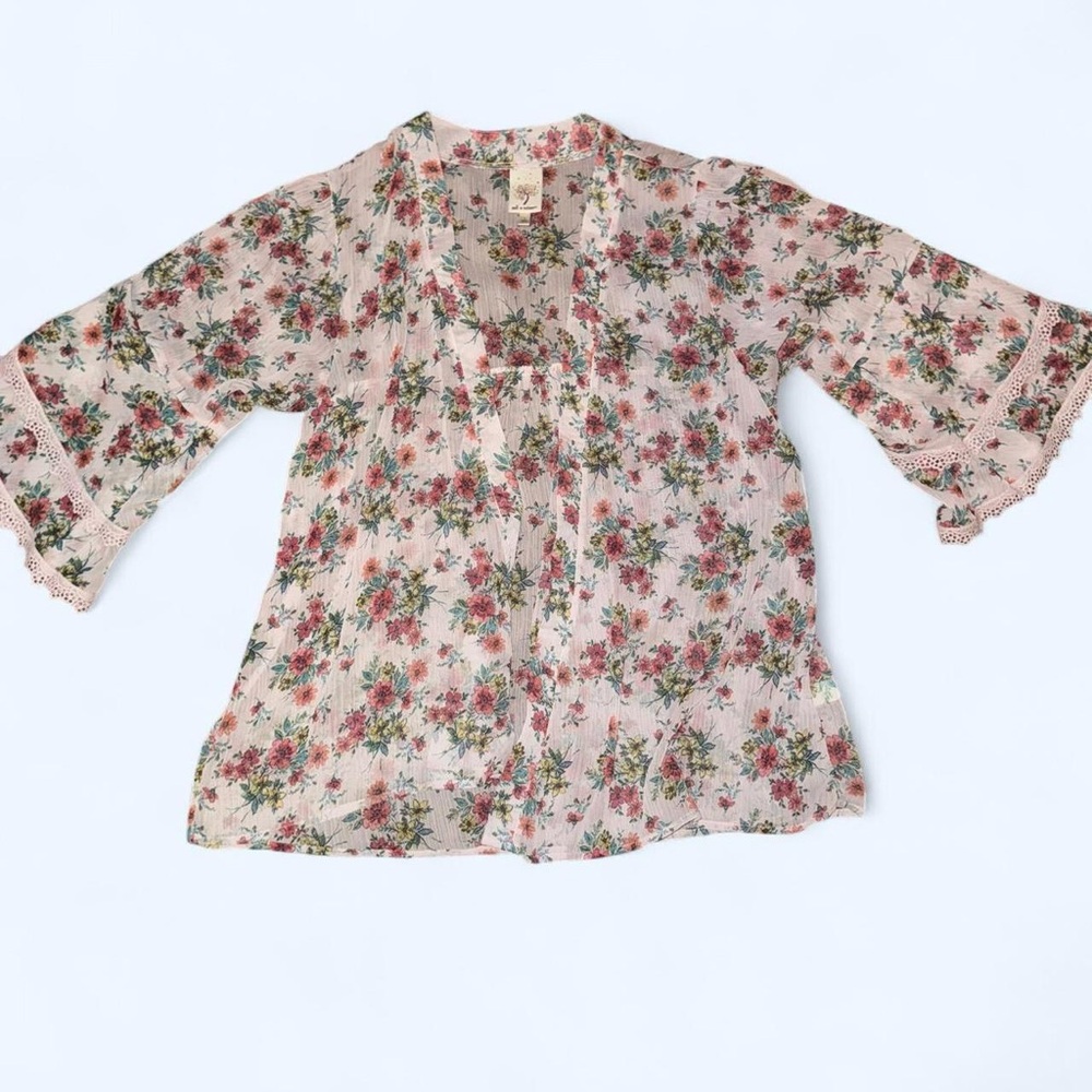 Self Esteem Floral Sheer Kimono